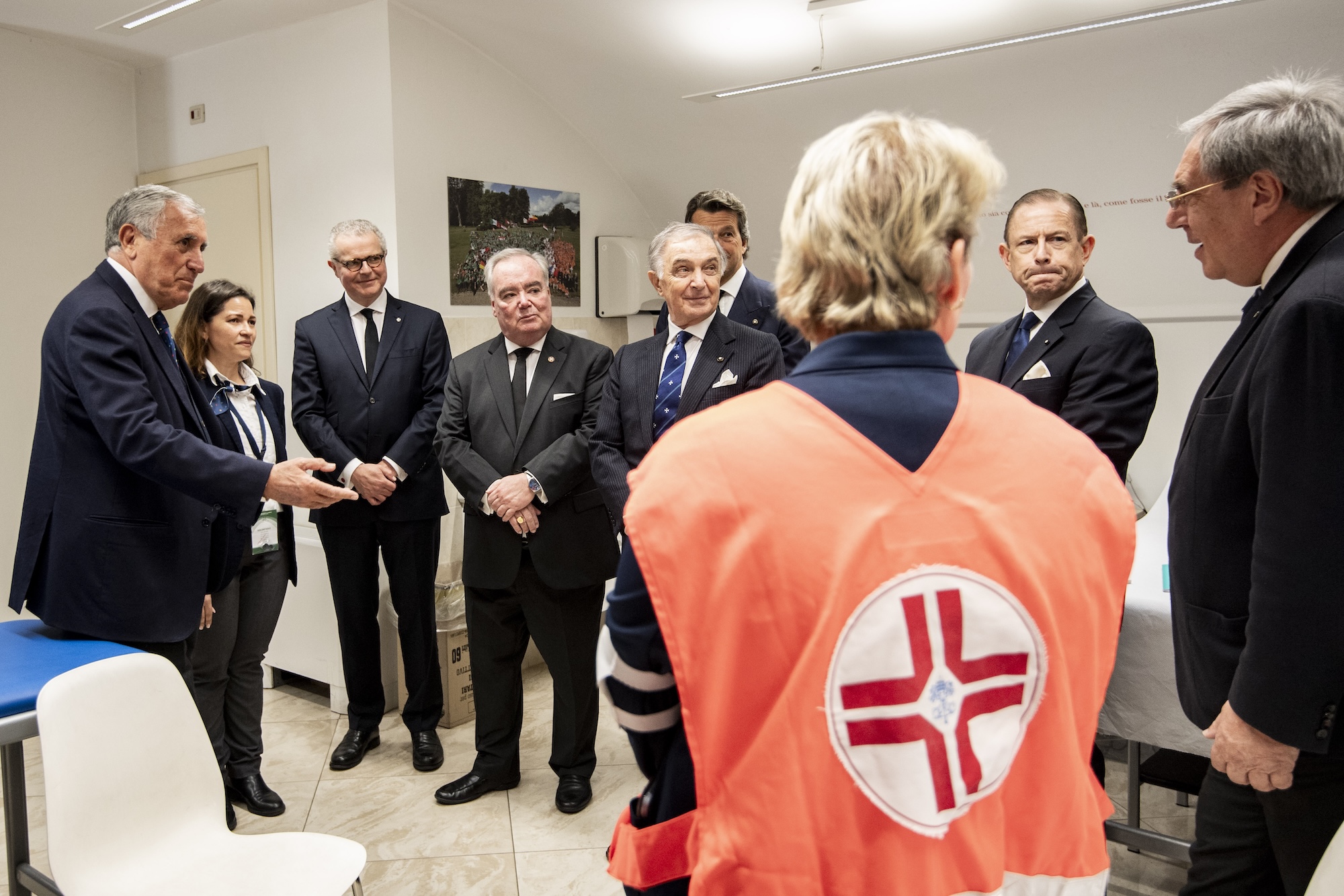 The Grand Master visits Order of Malta’s First-Aid Post after paid tribute to Pope Francis