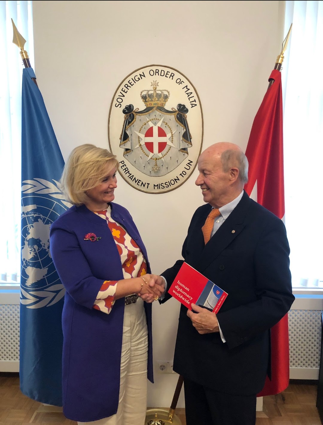 Courtesy Visit of H.E. Ambassador Caroline Vermeulen to the Permanent Observer Mission of the Order of Malta